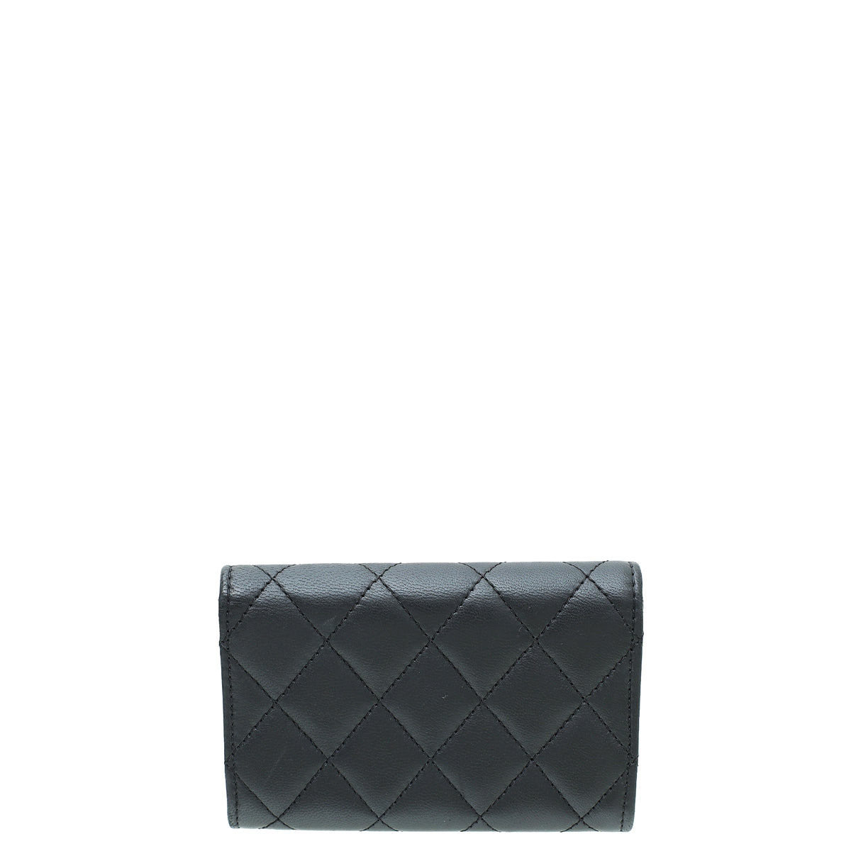 Chanel Black CC Classic Flap Small Card Case