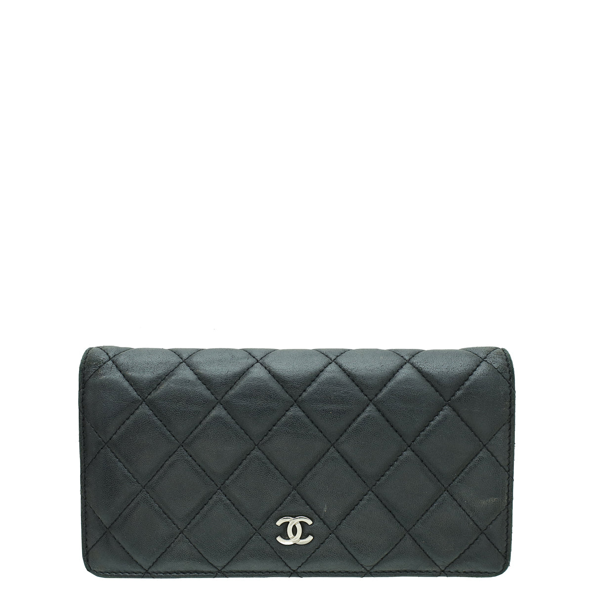 Chanel Black CC Classic Yen Wallet-Chanel-THE CLOSET