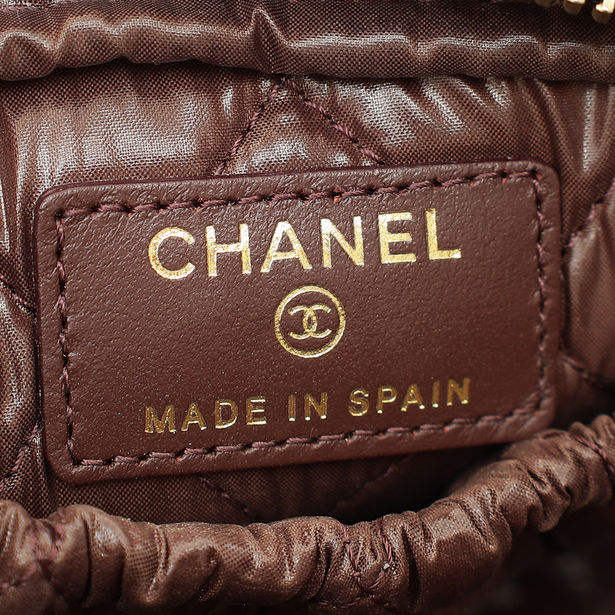 Chanel Black Curvy Cosmetic Small Pouch-Chanel-THE CLOSET