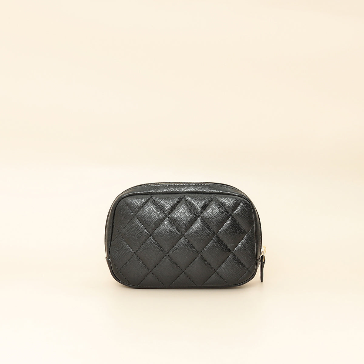 Chanel Black Curvy Cosmetic Small Pouch-Chanel-THE CLOSET