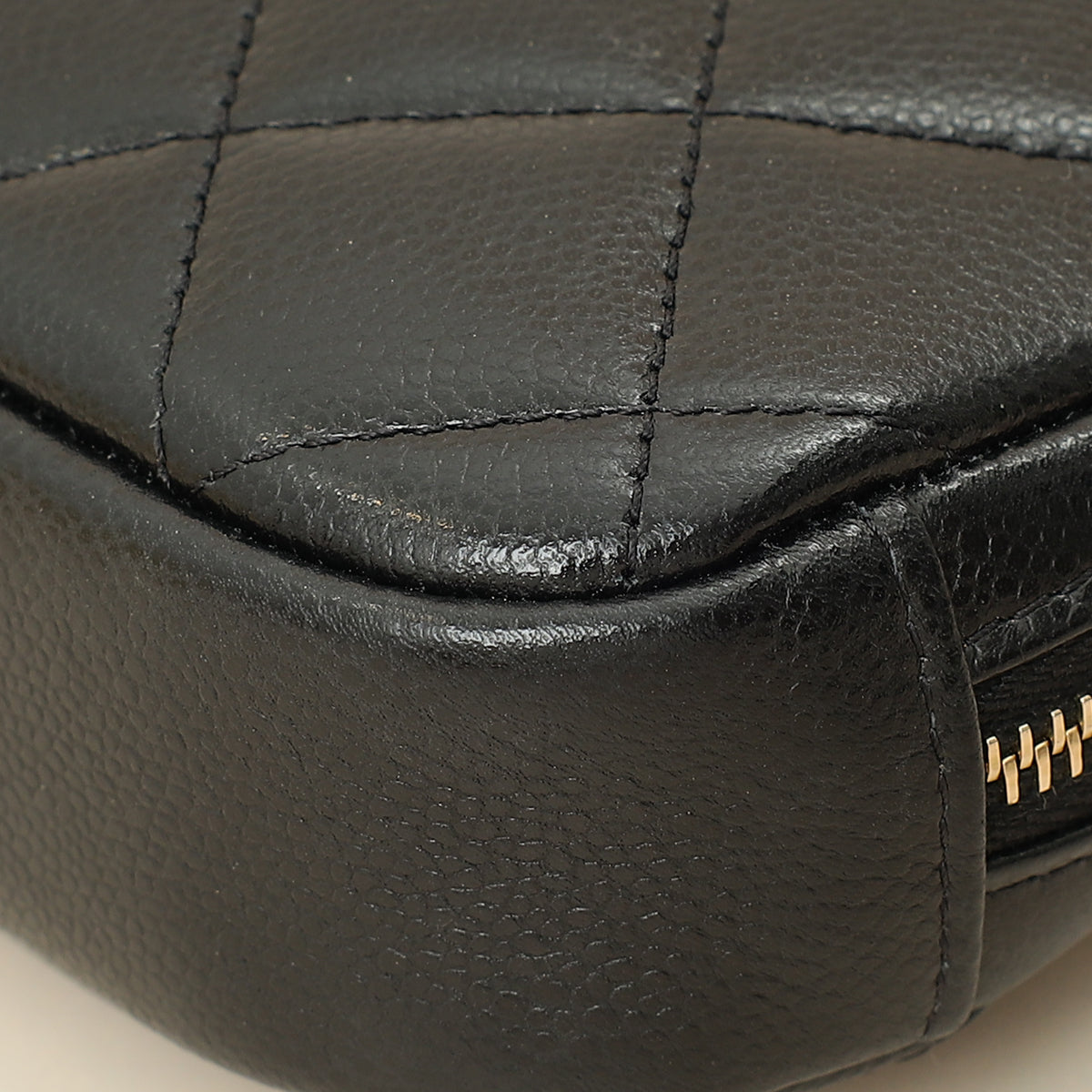 Chanel Black Curvy Cosmetic Small Pouch-Chanel-THE CLOSET