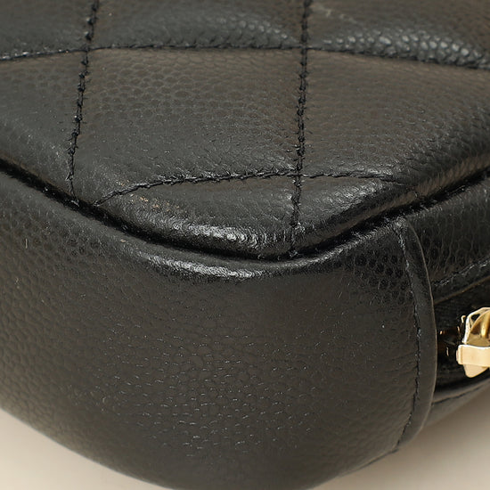 Chanel Black Curvy Cosmetic Small Pouch-Chanel-THE CLOSET