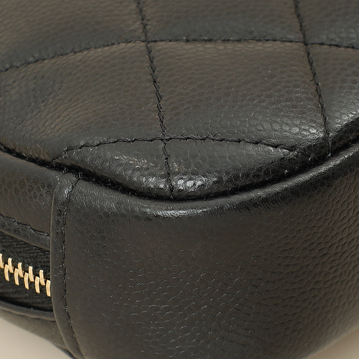 Chanel Black Curvy Cosmetic Small Pouch-Chanel-THE CLOSET