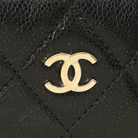 Chanel Black Curvy Cosmetic Small Pouch-Chanel-THE CLOSET