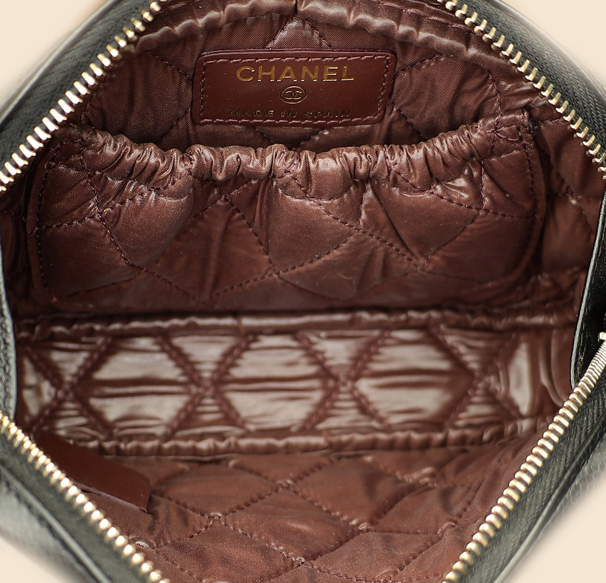 Chanel Black Curvy Cosmetic Small Pouch-Chanel-THE CLOSET