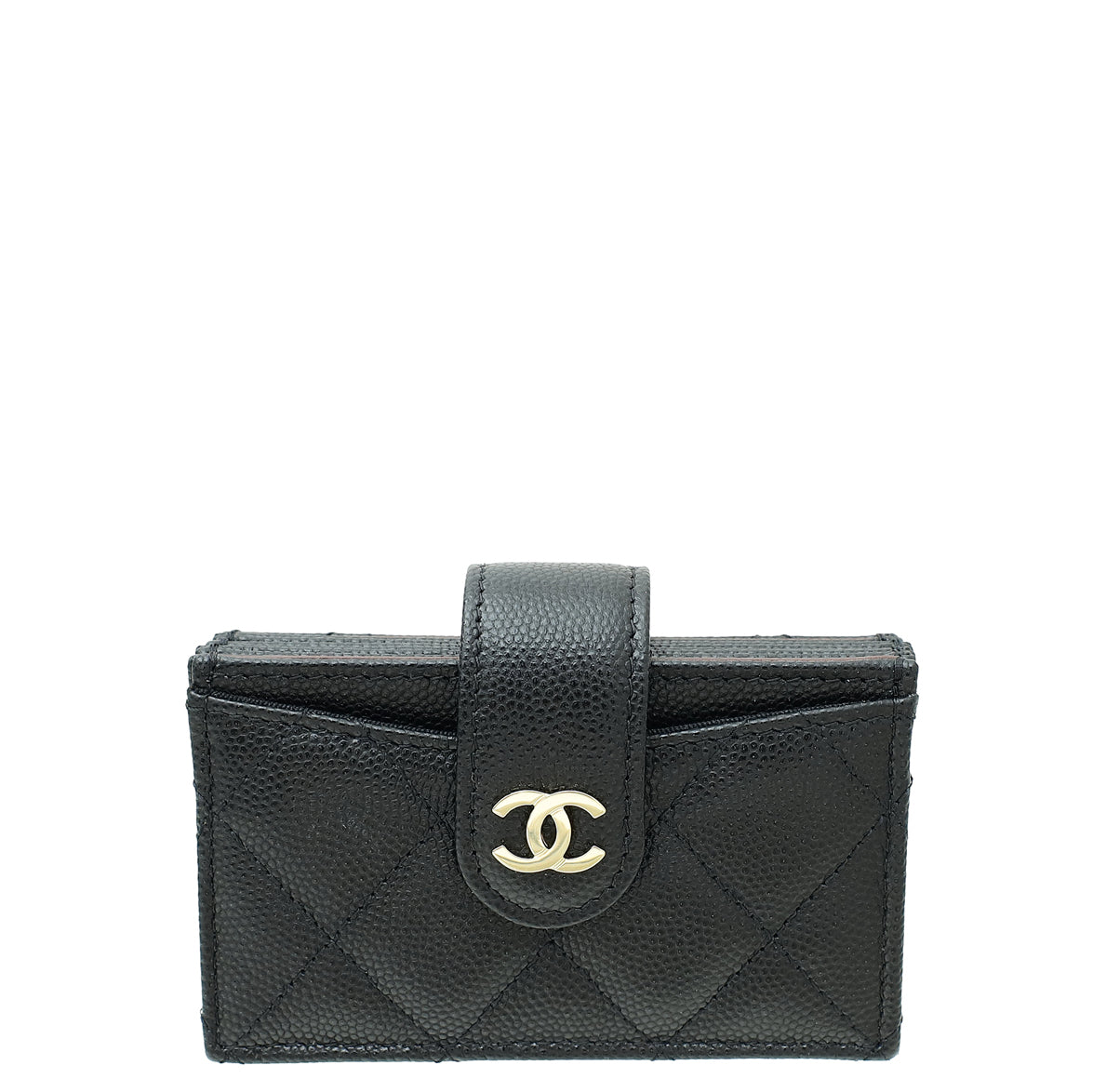 Chanel Black CC Classic 5 Gusset Card-Chanel-THE CLOSET