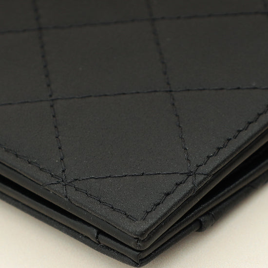 Chanel Black Quilted CC Card Holder-Chanel-THE CLOSET