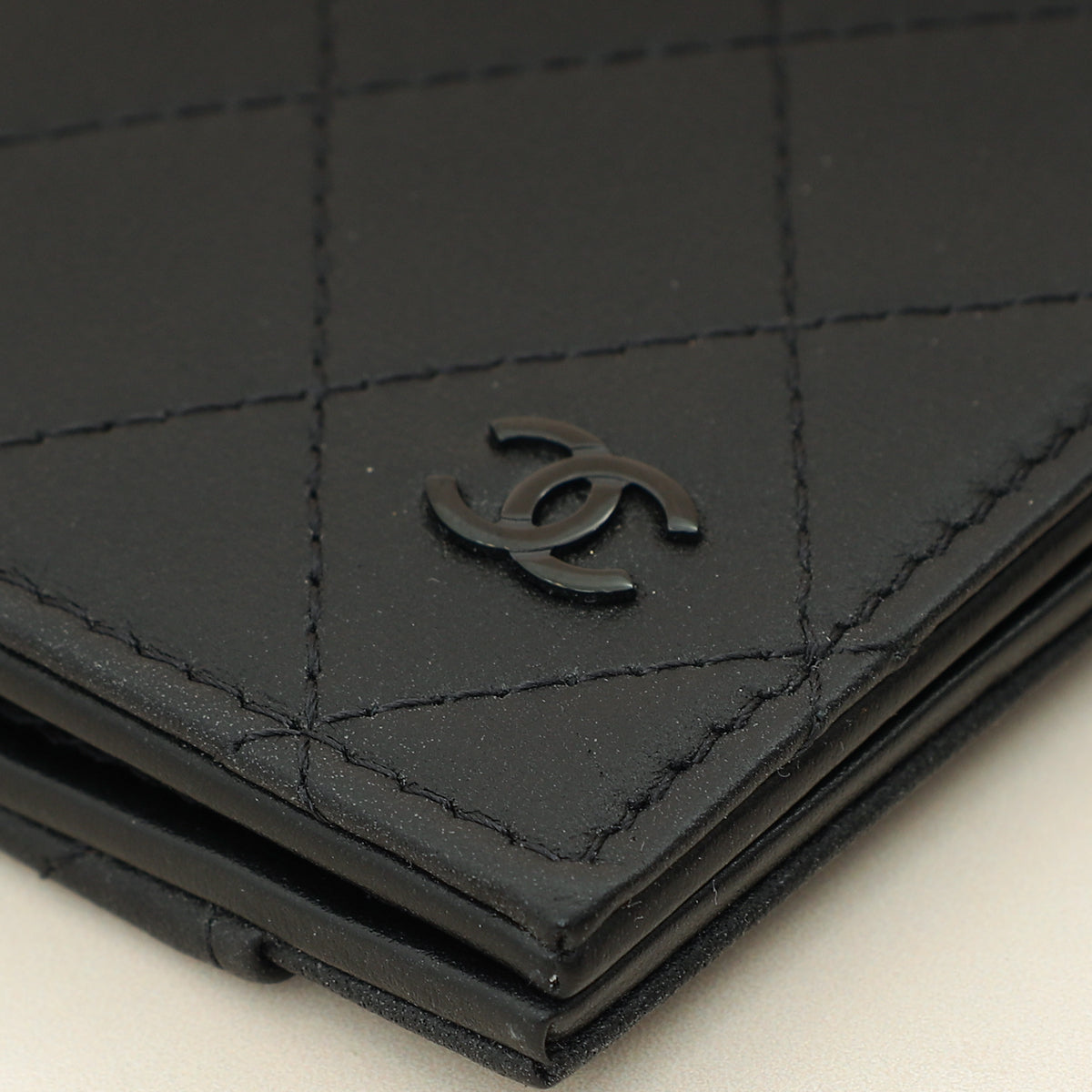 Chanel Black Quilted CC Card Holder-Chanel-THE CLOSET