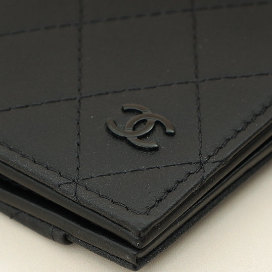 Chanel Black Quilted CC Card Holder-Chanel-THE CLOSET