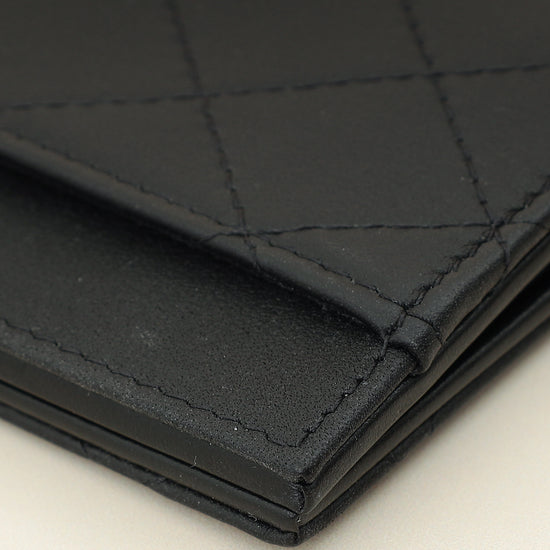 Chanel Black Quilted CC Card Holder-Chanel-THE CLOSET