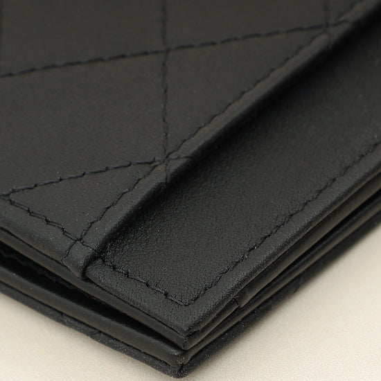 Chanel Black Quilted CC Card Holder-Chanel-THE CLOSET