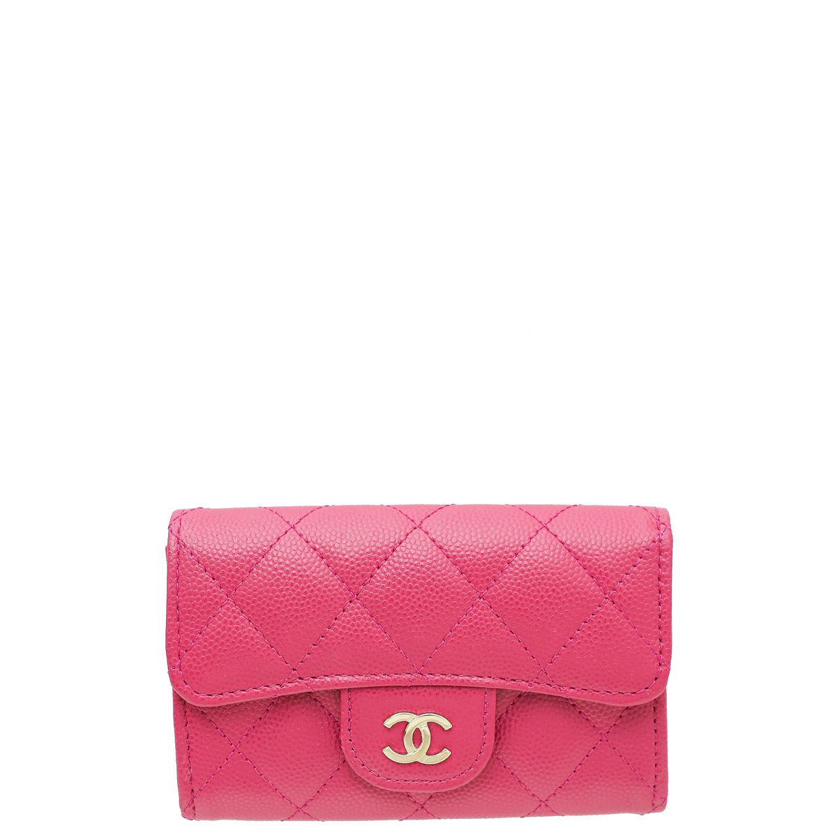 Chanel Fuchsia Classic Flap Card Holder-Chanel-THE CLOSET