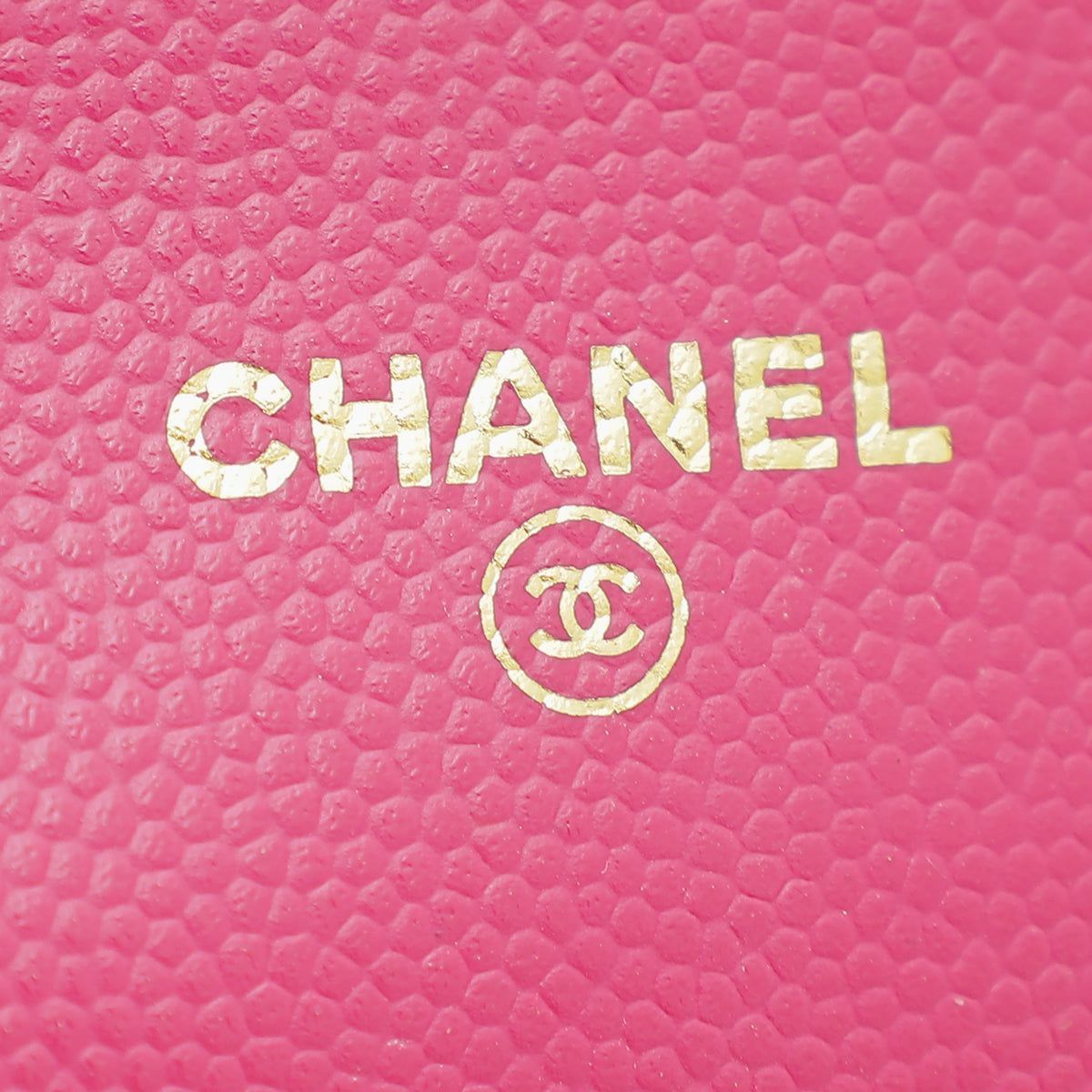 Chanel Fuchsia Classic Flap Card Holder