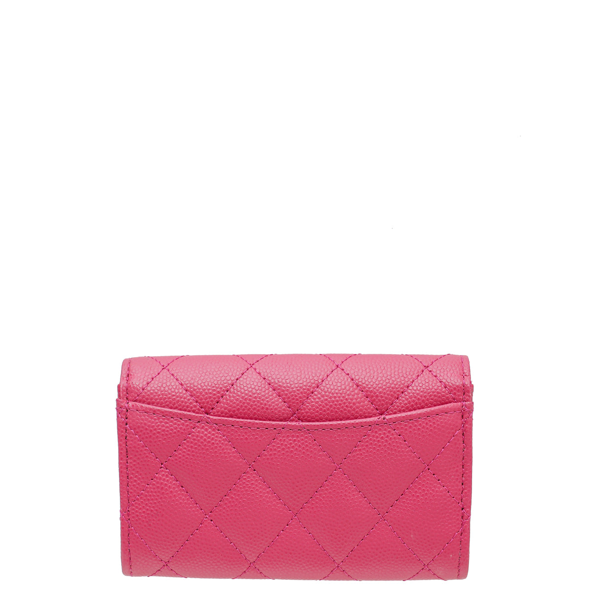 Chanel Fuchsia Classic Flap Card Holder