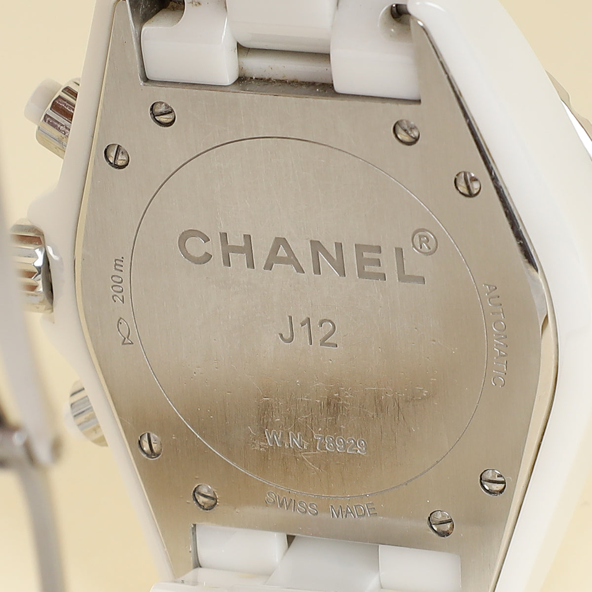 Chanel Stainless Steel J12 Ceramic Chronograph 41mm Automatic Watch