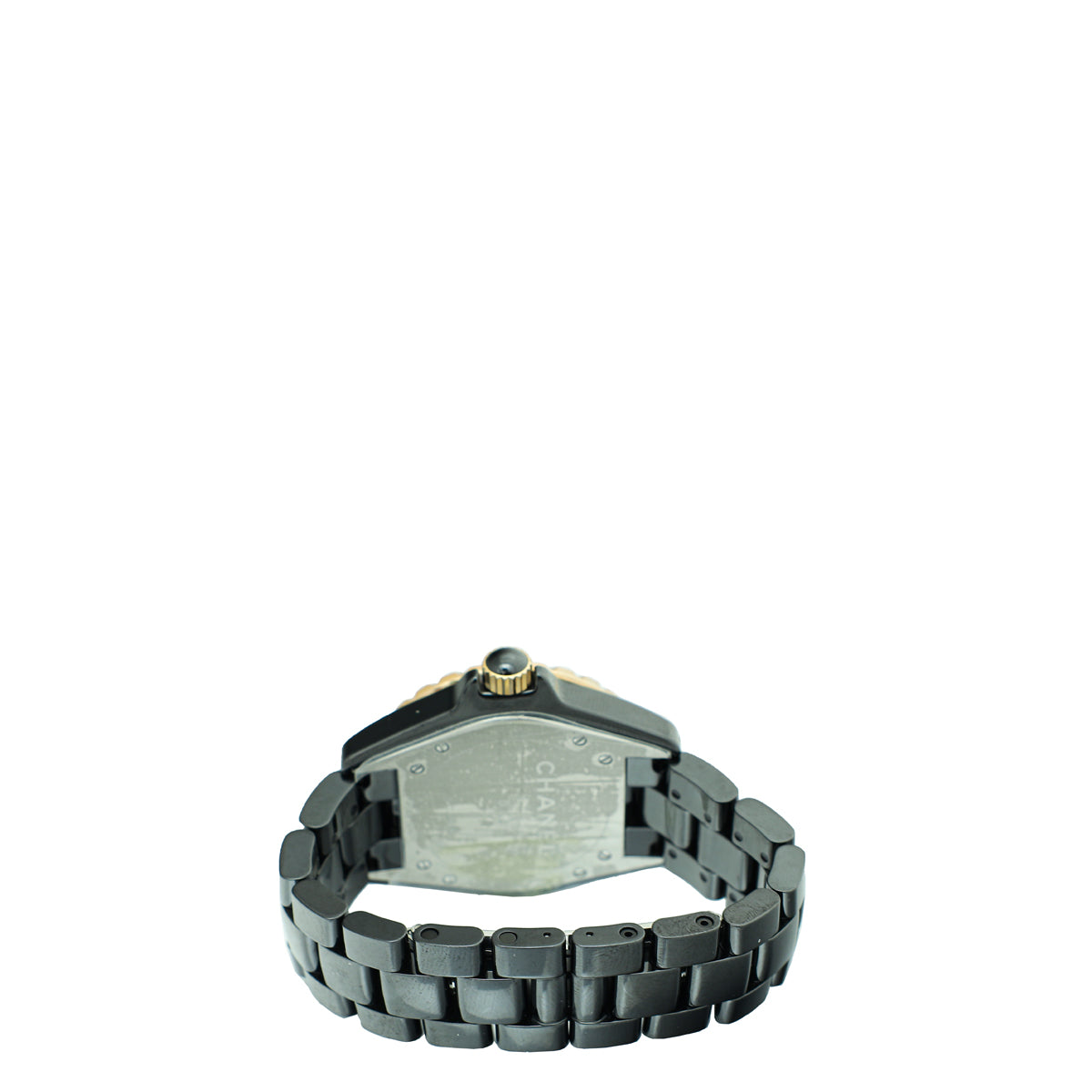 Chanel Black/Yellow Gold J12 Ceramic 38mm Quartz Watch-Chanel-THE CLOSET