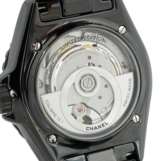 Chanel Matte Black Stainless Steel J12 Wanted de Chanel Limited Edition 2022 38mm Watch