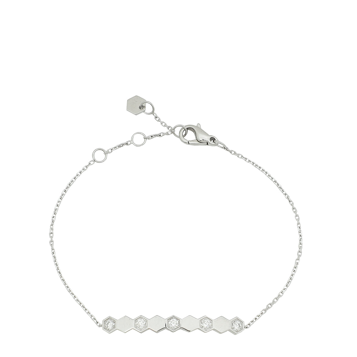 Chaumet 18K White Gold Bee De Chaumet Diamond Bracelet-Chaumet-THE CLOSET