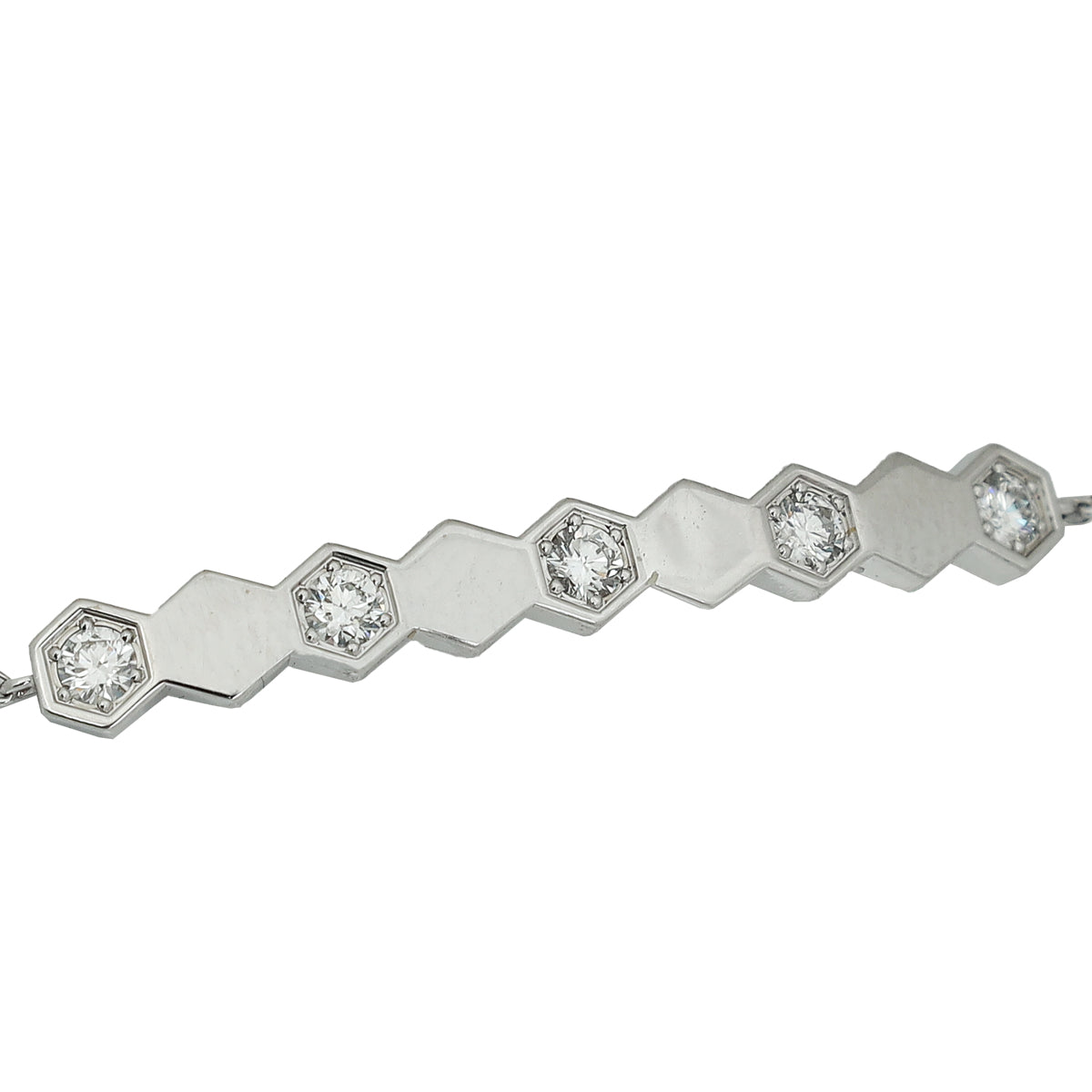 Chaumet 18K White Gold Bee De Chaumet Diamond Bracelet-Chaumet-THE CLOSET