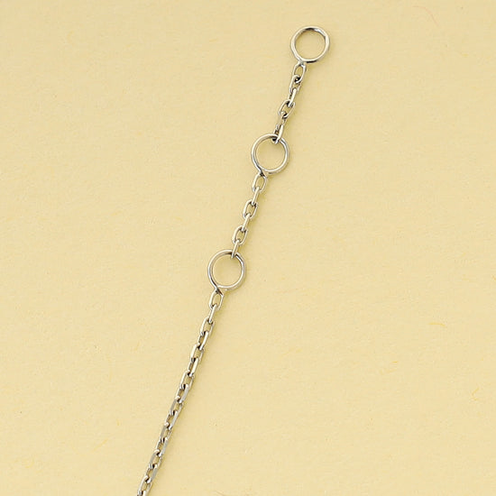 Chaumet 18K White Gold Jeux De Liens MOP Diamond Bracelet