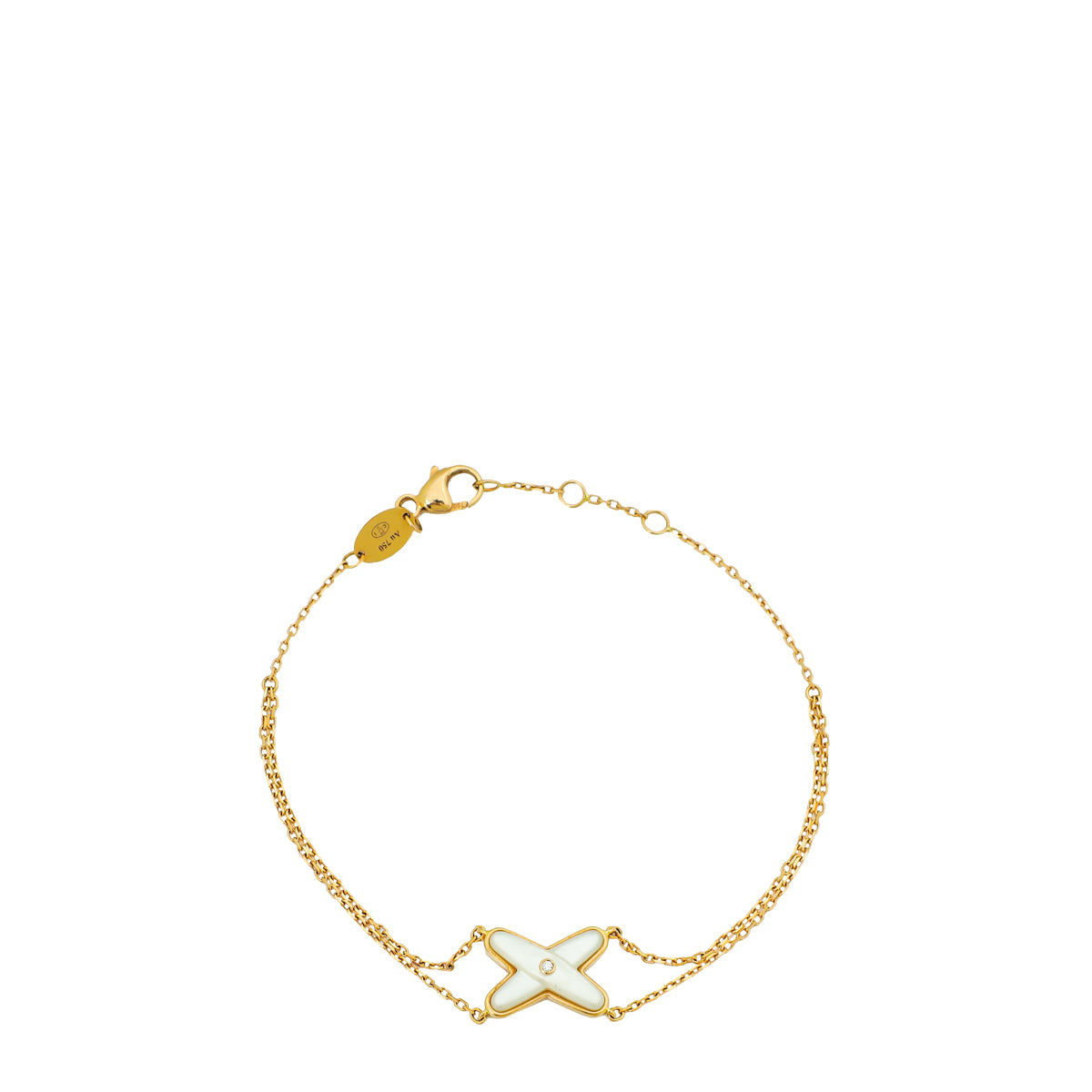 Chaumet 18K Rose Gold MOP 1 Diamond Jeux De Liens Bracelet-Chaumet-THE CLOSET