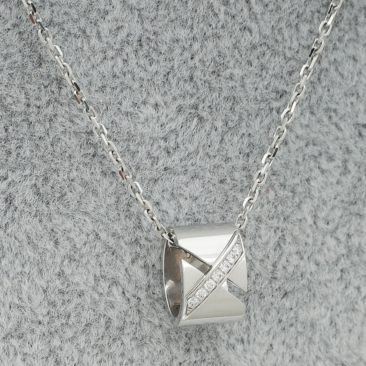 Chaumet 18K White Gold Diamond Liens Evidence Necklace-Chaumet-THE CLOSET