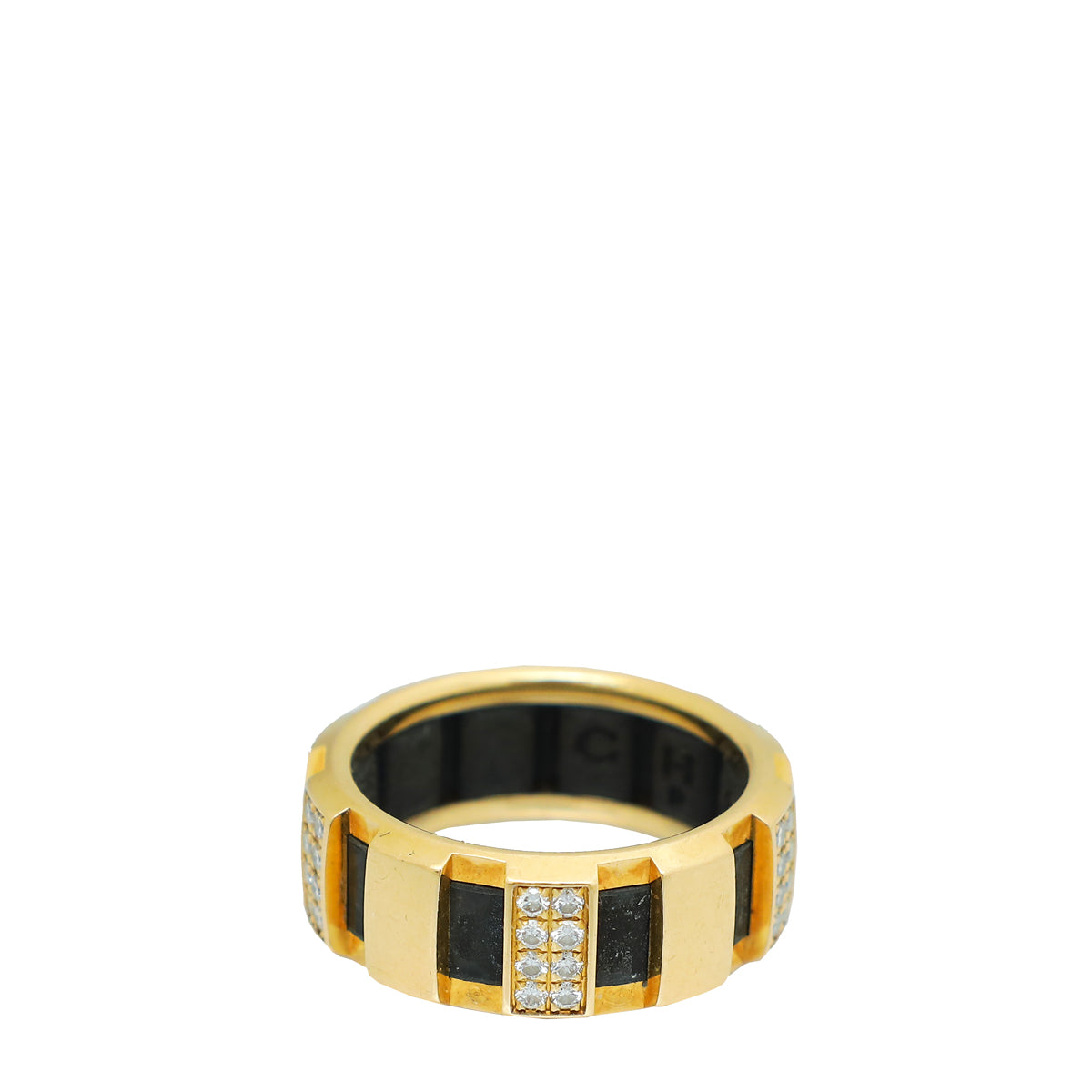 Chaumet 18K Yellow Gold Diamond Class One Ring 50-Chaumet-THE CLOSET