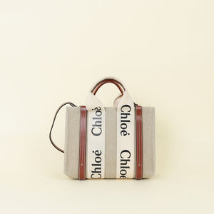 Chloe Bicolor Woody Tote Small Bag