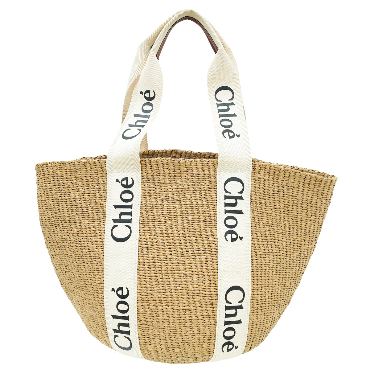 Chloe Bicolor Woody Basket Large Tote Bag