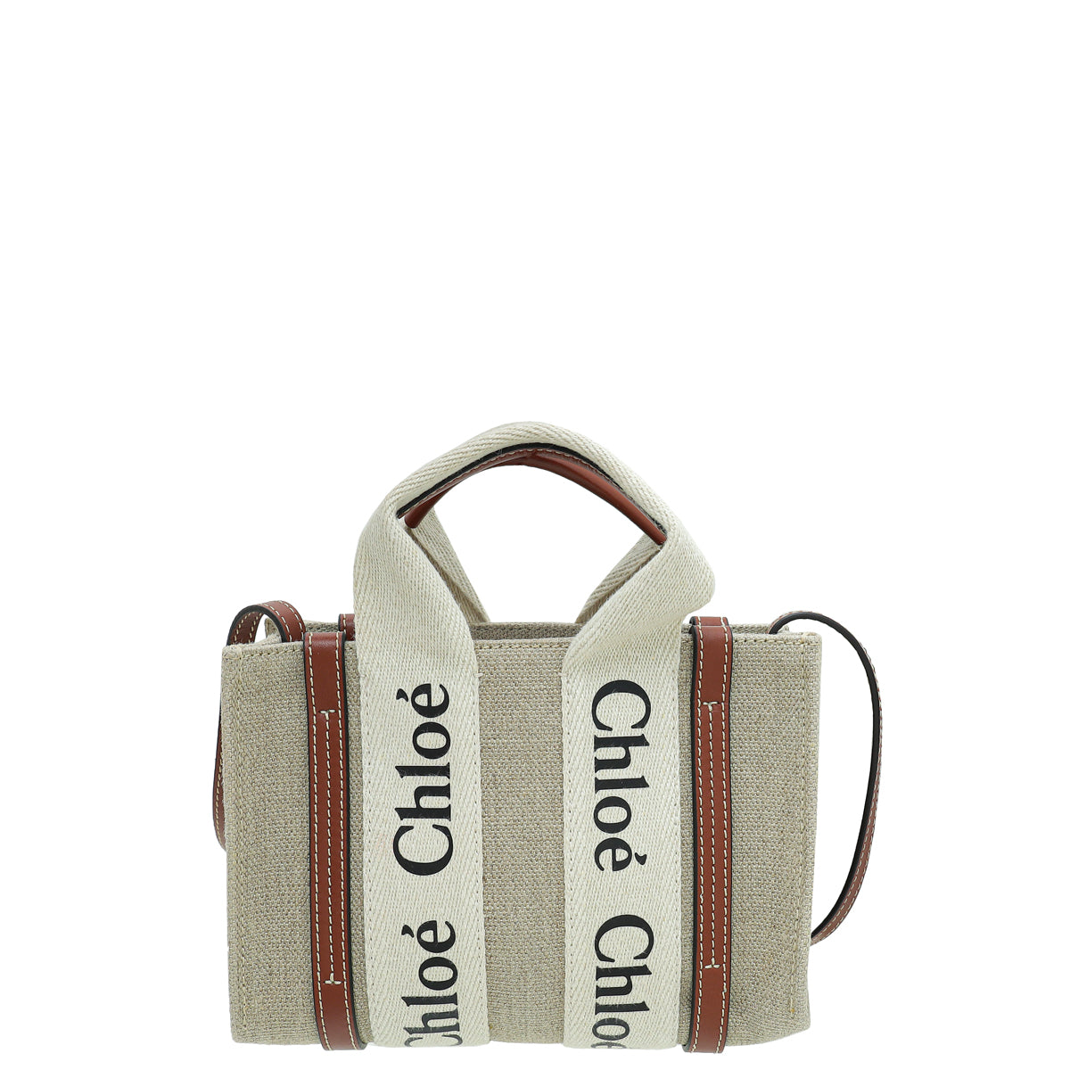 Chloe Bicolor Woody Mini Tote Bag-Chloe-THE CLOSET