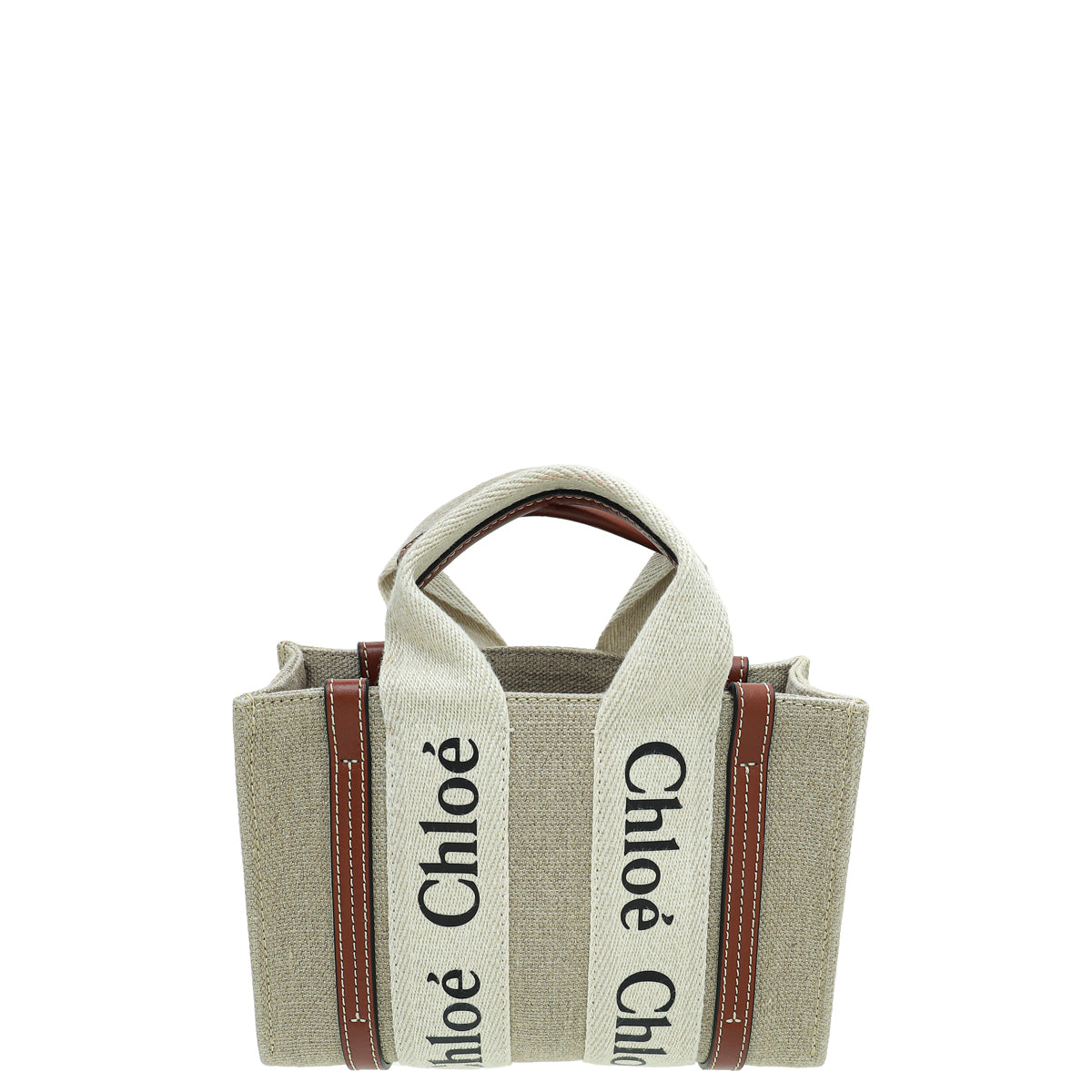 Chloe Bicolor Woody Mini Tote Bag-Chloe-THE CLOSET