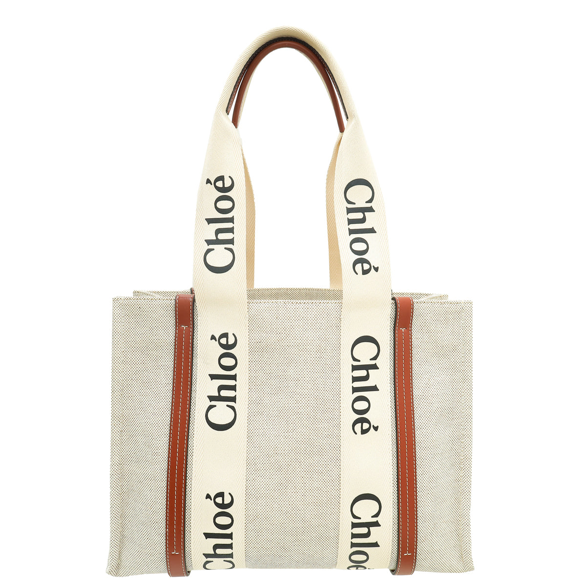 Chloe Bicolor Woody Tote Medium Bag-Chloe-THE CLOSET