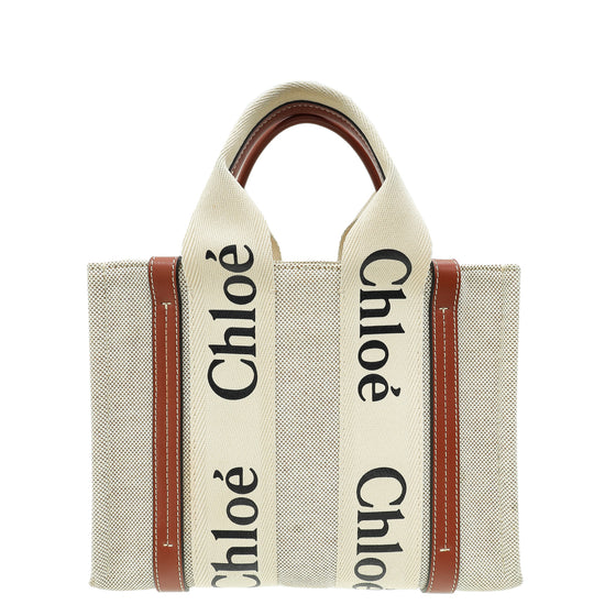 Chloe Bicolor Small Woody Tote Bag