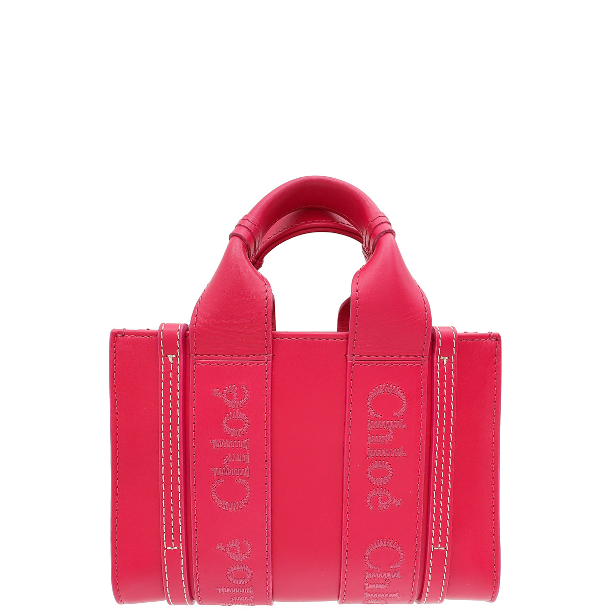 Chloe Fizzy Pink Mini Woody Tote Bag-Chloe-THE CLOSET