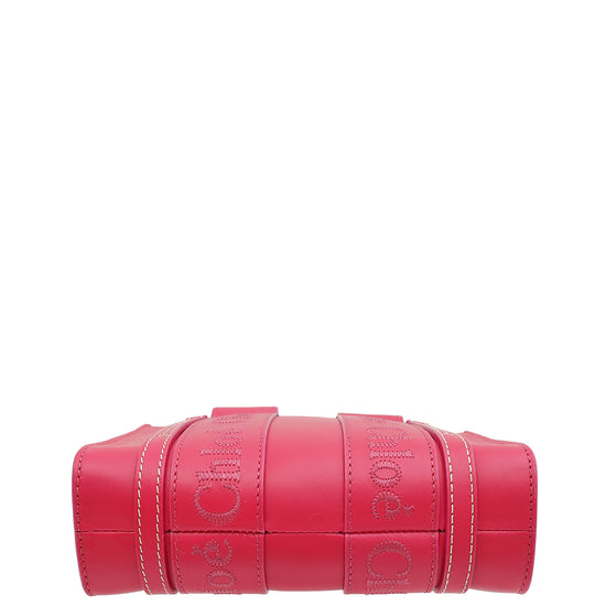 Load image into Gallery viewer, Chloe Fizzy Pink Mini Woody Tote Bag
