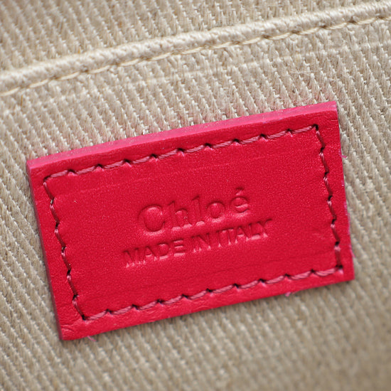 Load image into Gallery viewer, Chloe Fizzy Pink Mini Woody Tote Bag
