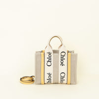 Chloe Bicolor Woody Tote Small Bag