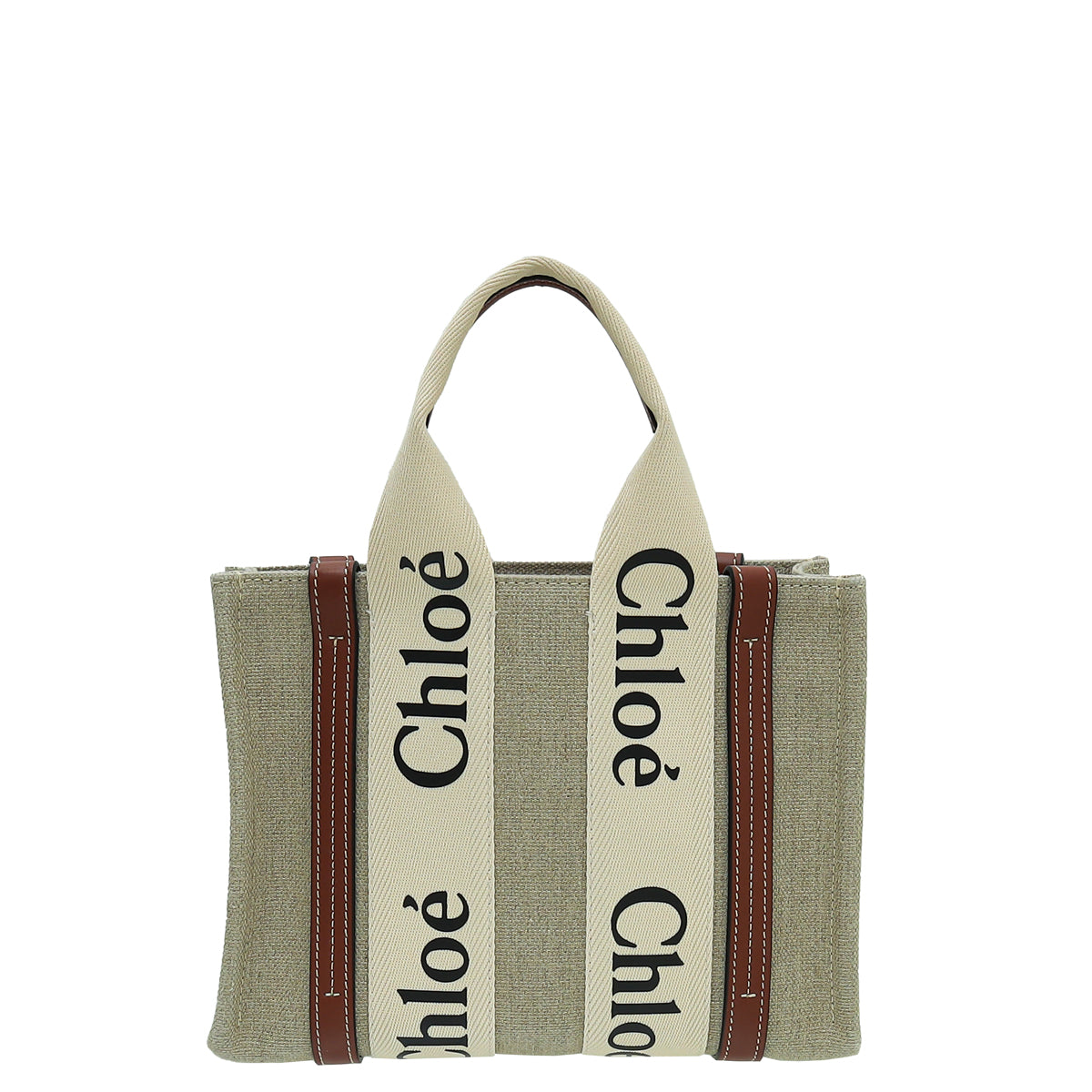 Chloe Bicolor Woody Small Tote Small Bag-Chloe-THE CLOSET