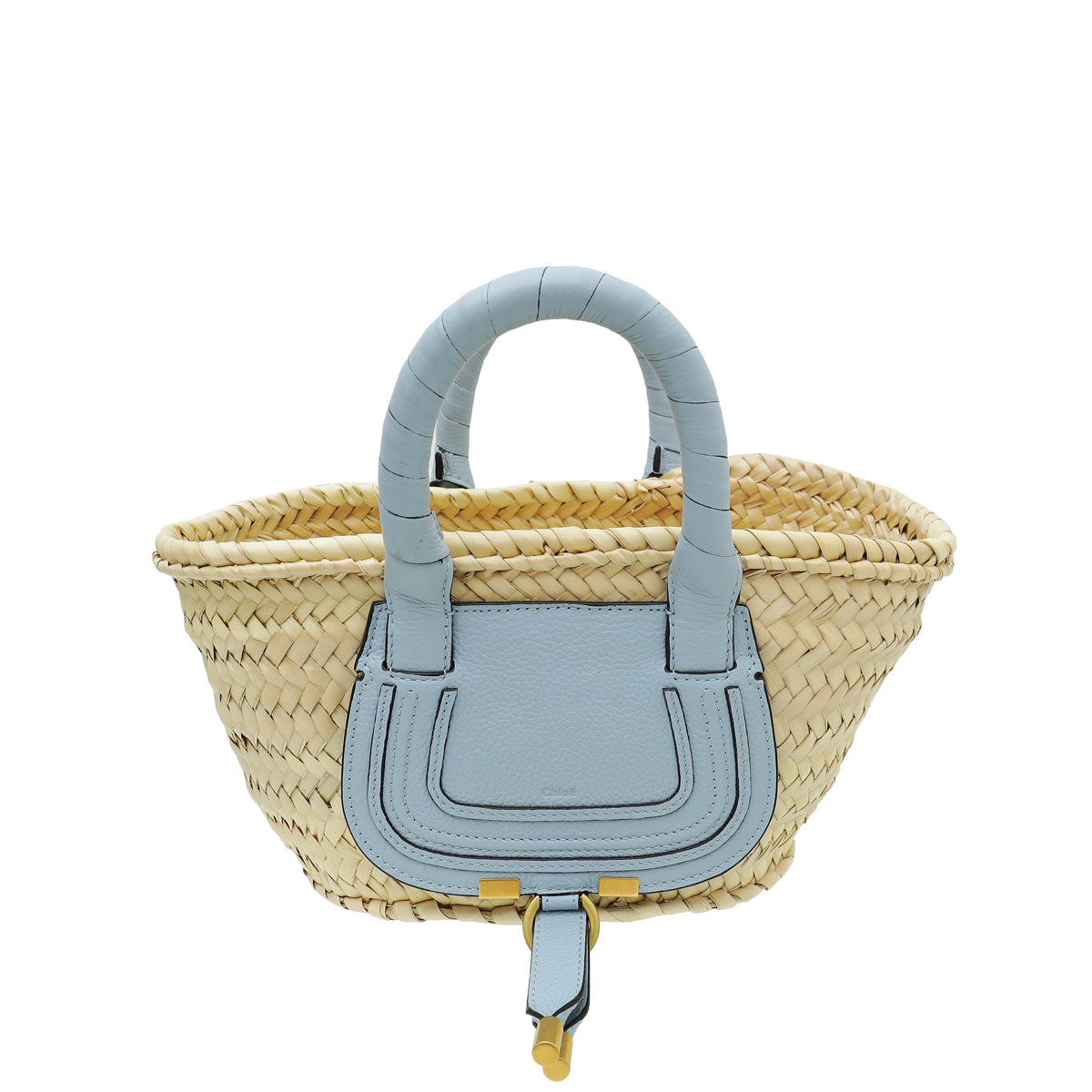 Chloe Grey Marcie Mini Basket Bag-Chloe-THE CLOSET