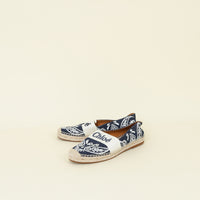Chloe Bicolor Embroidered Piia Espadrille 38