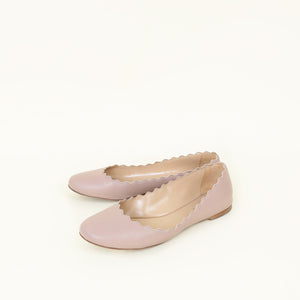 Chloe Pink Tea Lauren Ballerina Flats 39