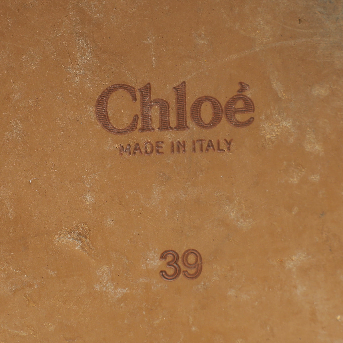 Chloe Blue Woody Logo Denim Slide Sandal 39-Chloe-THE CLOSET