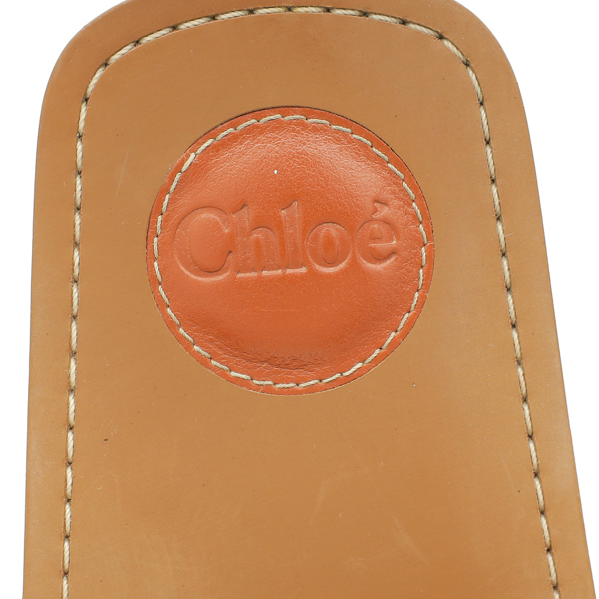 Chloe Blue Woody Logo Denim Slide Sandal 39-Chloe-THE CLOSET
