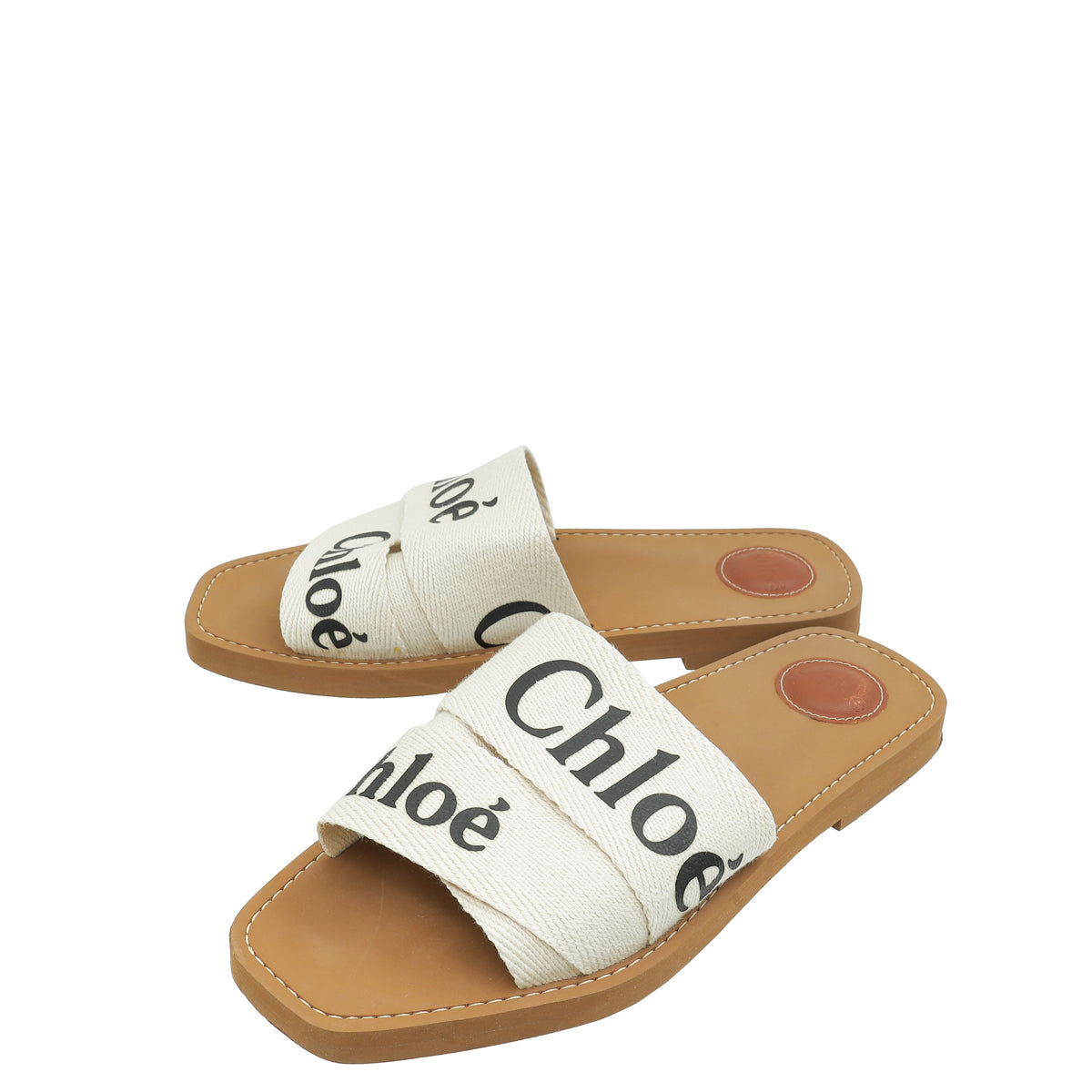 Chloe Bicolor Woody Flat Mule 40-Chloe-THE CLOSET