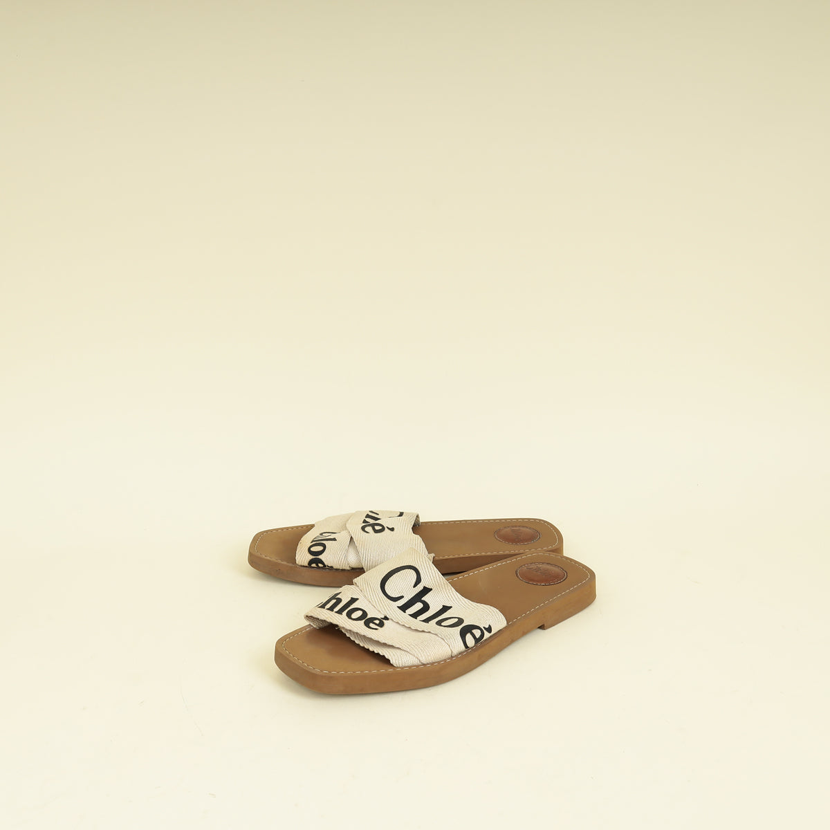 Chloe Bicolor Woody Flat Mule 40