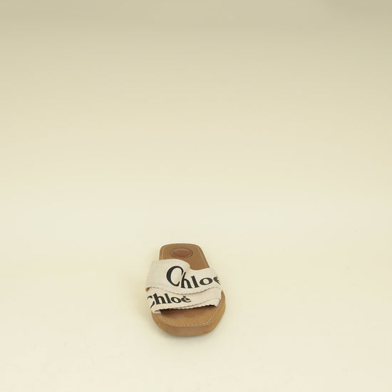 Chloe Bicolor Woody Flat Mule 40