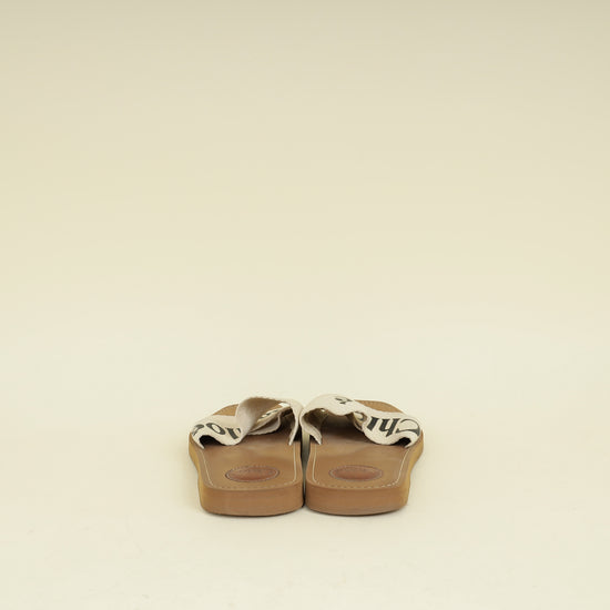 Chloe Bicolor Woody Flat Mule 40
