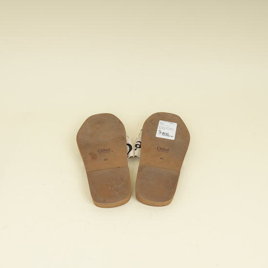 Chloe Bicolor Woody Flat Mule 40