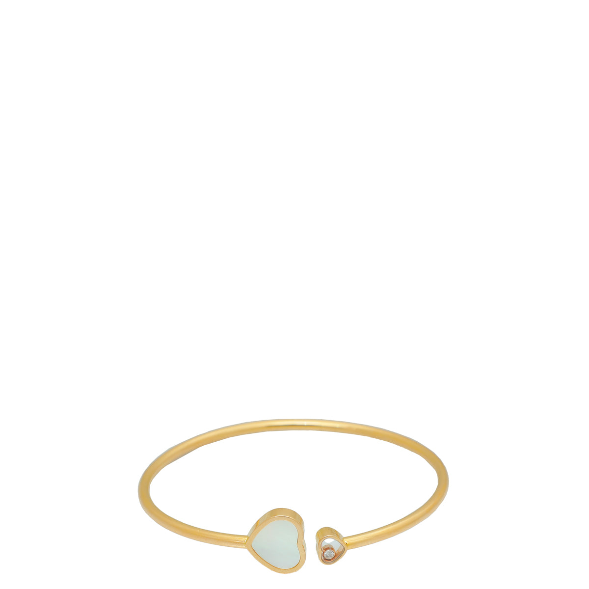 Chopard 18K Rose Gold MOP Diamond Happy Heart Bracelet-Chopard-THE CLOSET