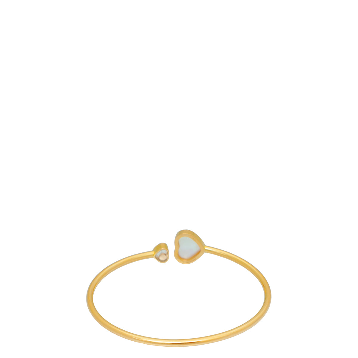 Chopard 18K Rose Gold MOP Diamond Happy Heart Bracelet